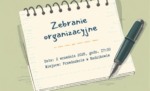 Zdjęcie do Zebranie organizacyjne w przedszkolu 