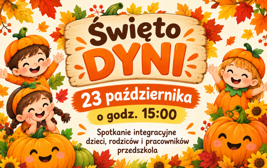 Święto Dyni w przedszkolu w Błoniu